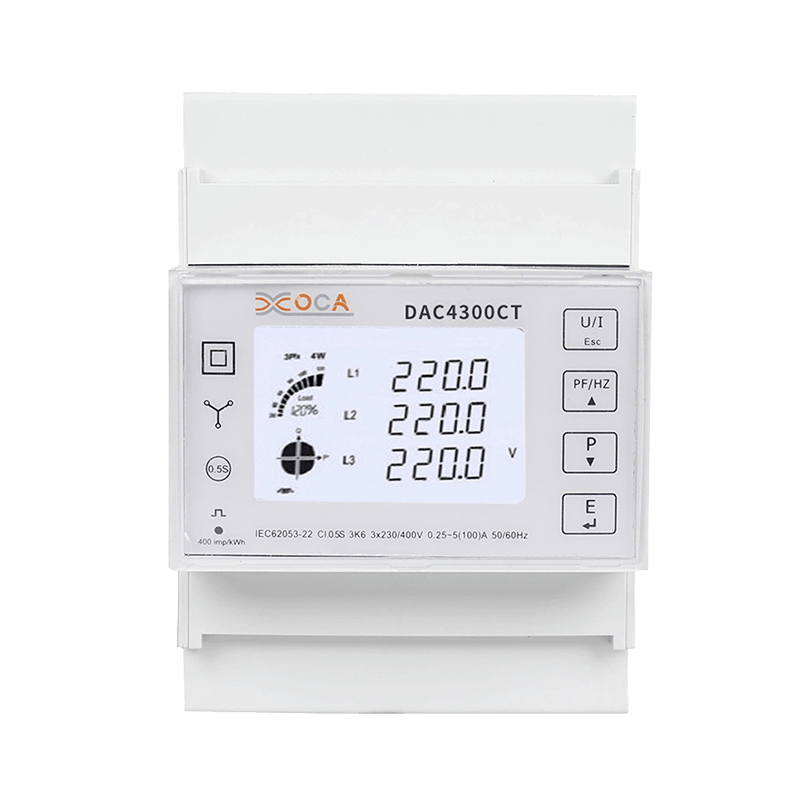 Dac4300CT DIN Rail AC থ্রি ফেজ প্রিপেইড Tuya ইলেকট্রিক এনার্জি মিটার