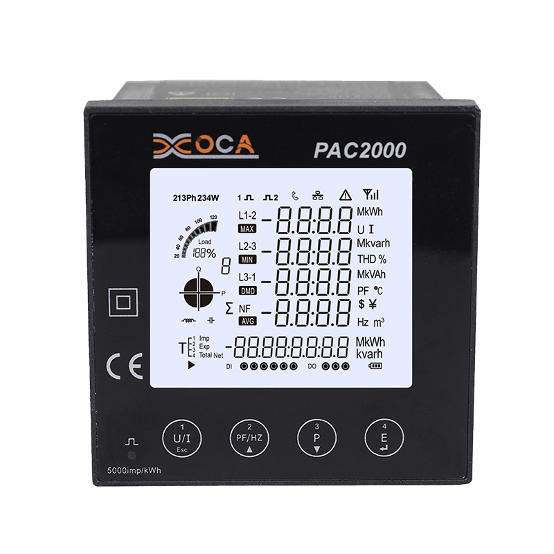 PAC2000 Multifunction ইন্টেলিজেন্ট LCD প্যানেল ডিজিটাল পাওয়ার মিটার