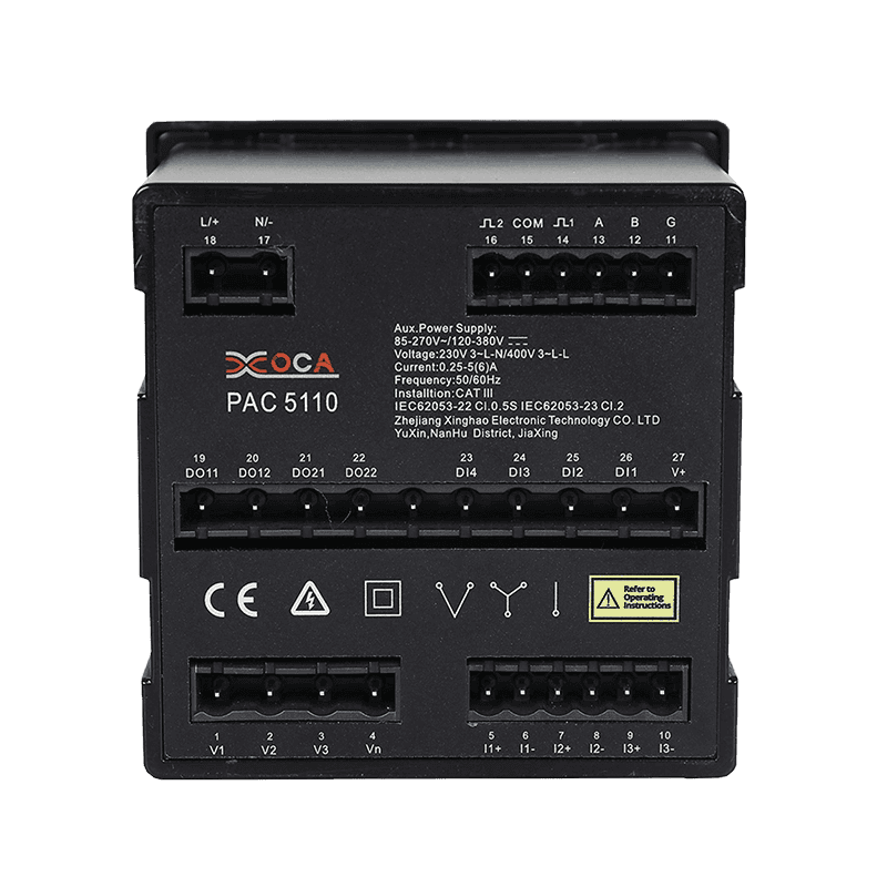 PAC5010 স্মার্ট Modbus LCD প্যানেল পাওয়ার মিটার মাল্টিমিটার